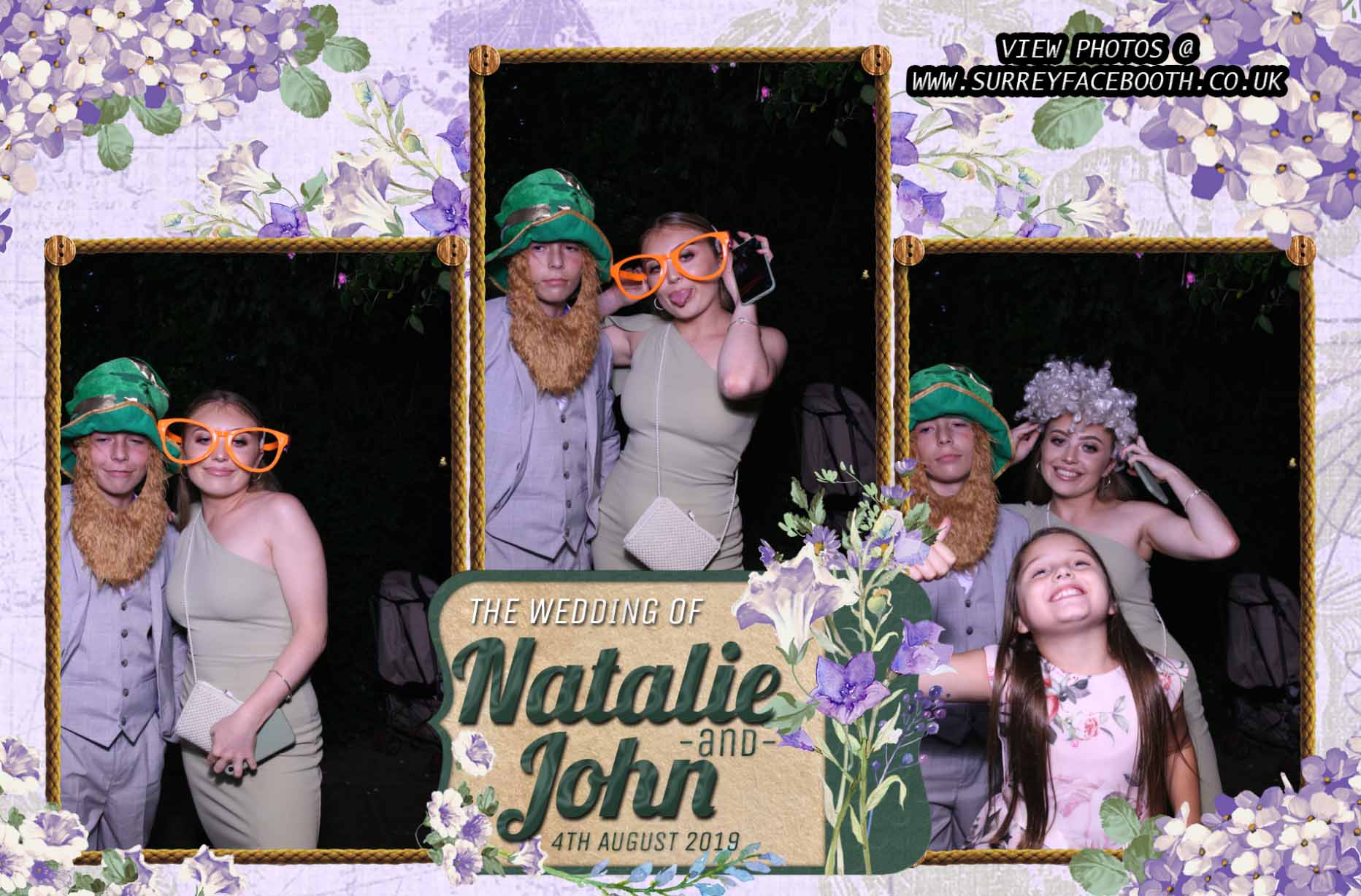 Natalie and John's Wedding | View more photos from the event at galleries.surreyfacebooth.co.uk/u/Surrey-FaceBooth/Natalie-and-Johns-Wedding